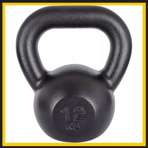 Kettlebell żeliwny odważnik kula kettle 12kg na Arena.pl