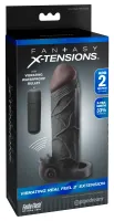 fantasy x-tensions vibrating extension czarny 5,1cm +33% rozmiar