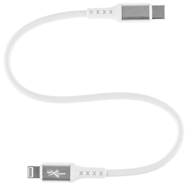 Kabel USB typ-C - iPhone Lightning Ampere eXtremestyle 0.3m biały zdjęcie 2