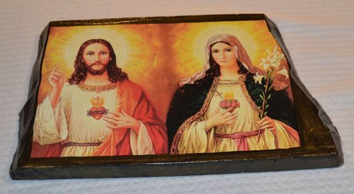 Ikona Serce Jezusa - Serce Maryi na Arena.pl