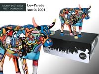 CowParade Austin 2011 Moosy in the Sky with Diamonds autor: Allison Gregory
