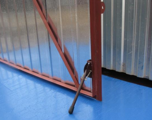 Stopka podpórka garażowa nóżka do drzwi bram mocna blokada brązowa solidna na Arena.pl