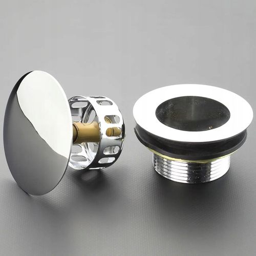 KOREK DO BRODZIKA Z SITKIEM WANNY SYFON STANDARD KLIK-KLAK na Arena.pl