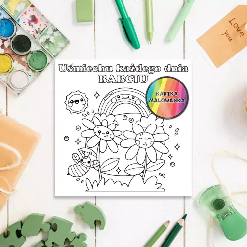 Karnet Kolorowanka, Tęcza Dla Babci na Arena.pl