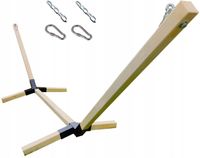 Hamak STELAŻ HAMAKU MOCNY 2OSOBOWY 250KG PREMIUM DO OGRODU NA TARAS DREWNO