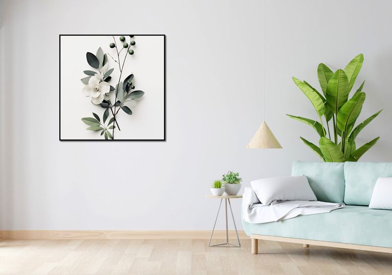 Plakat 90x90cm Papierowy Kwiat zdjęcie 4