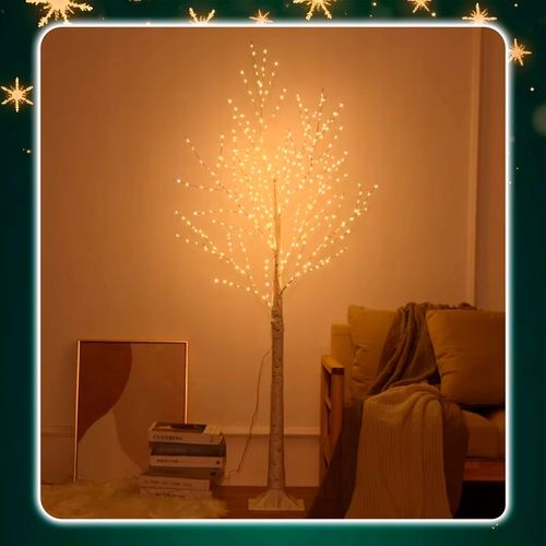 DRZEWKO 500 LED OZDOBNE BRZOZA ŚWIĄTECZNE ŚWIECĄCE BIAŁY CIEPŁY 150 cm na Arena.pl