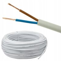 Przewód elektryczny Mercor okrągły giętki 2x1,0 mm² 100 m