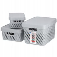 Curver 229117 pojemnik ażurowy INFINITY jasno szar