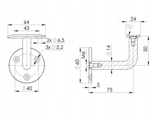 Poręcz ŚCIENNA 150 cm SCHODOWA Nierdzewna solidna rura 2mm SATYNA fi na Arena.pl