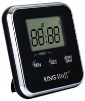 2 x Minutnik elektroniczny zegar kuchenny timer Kinghoff czarny