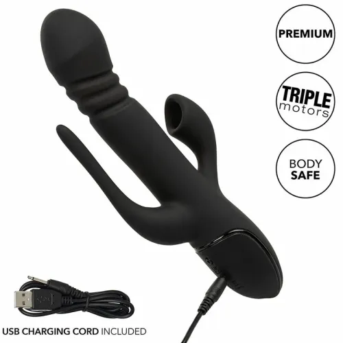 calexotics euphoria triple action black - masażer wielofunkcyjny, na Arena.pl