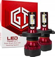 ŻARÓWKI LED H4 GT COB +300% SUPER MOCNA ŻARÓWKA SUPER WHITE KOMPLET ŻARÓWEK