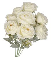 SZTUCZNE KWIATY ROŚLINY RÓŻA RÓŻE BUKIET GĘSTY XXL 50CM