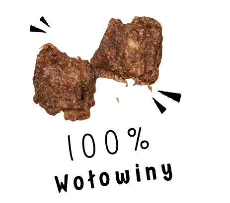100% Suszona Wołowina, zdrowy przysmak i nagroda dla psa Paka Zwierzaka 70g na Arena.pl