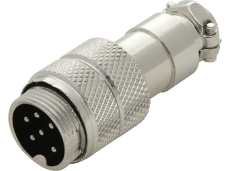Gniazdo CB mikrofonowe 6PIN na kabel zdjęcie 1