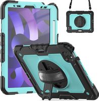 Etui do iPad Air 5/4/Pro 11" z Podstawką i Paskiem na Ramię Miętowe