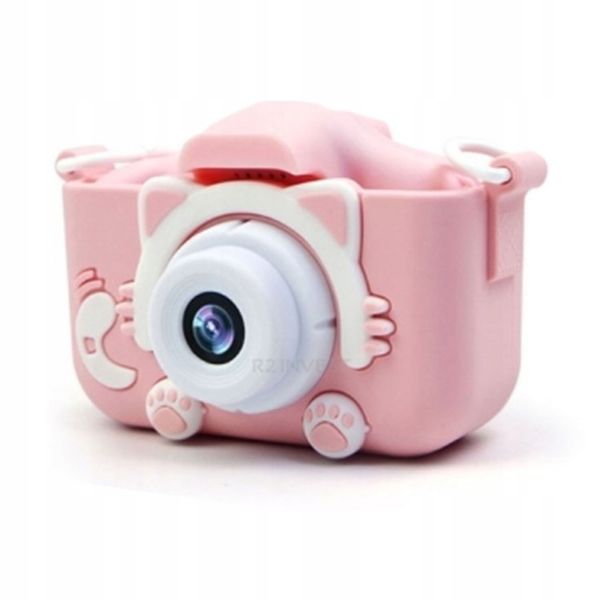 Aparat Cyfrowy dla dzieci kamera KOTEK RÓŻOWY zdjęcie 1