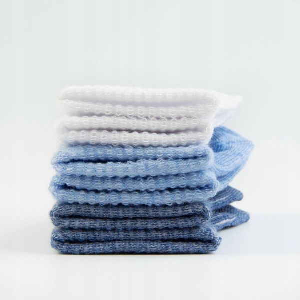 5-pak DELIKATNE BEZUCISKOWE bawełniane skarpetki NIEMOWLĘCE 0-3m r. 56 zdjęcie 3