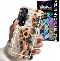 ETUI DO REALME 7 - SŁONECZNIK KWIATY DLA KOBIET PLECKI + FOLIA