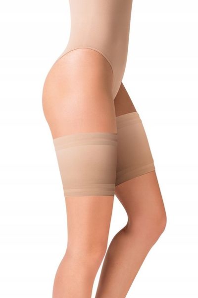 Opaska na uda satynowa Gabriella Beige 3/4 zdjęcie 2