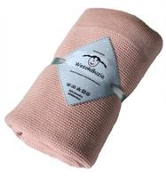 Kocyk Tkany Bambusowy Różowy