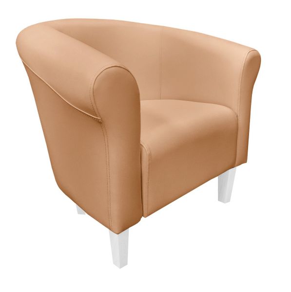 Fotel Milo D14 olcha nogi 15 białe zdjęcie 1