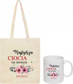 ZESTAW EKO TORBA + KUBEK NAJLEPSZA CIOCIA prezent