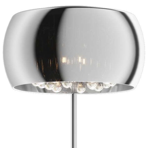 Podłogowa lampa glamour CRYSTAL F0076-04A-F4FZ szklana kryształki chrom zdjęcie 3
