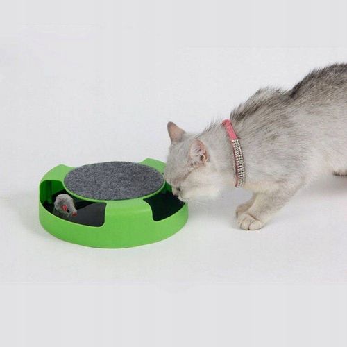 ZABAWKA DLA KOTA interaktywn KÓŁKO Z MYSZKĄ drapak na Arena.pl