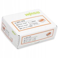 WAGO SZYBKOZŁĄCZKA DRUT/LINKA 3x4mm 221-413 50 szt