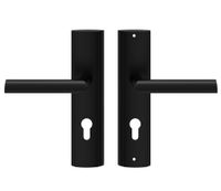 KLAMKA ZEWNĘTRZNA MIRO 72MM NA WKŁADKĘ PRAWA CZARNA