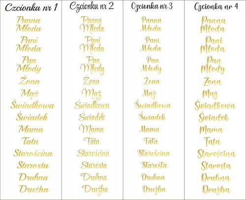 Kieliszki oszukane GRUBE DNO Świadkowa Świadek Pani Pan wesele do wódki na Arena.pl