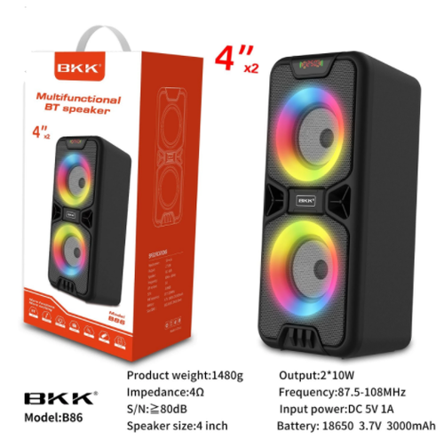 B83 Głośnik Bluetooth Bezprzewodowy Boombox Karaoke na Arena.pl