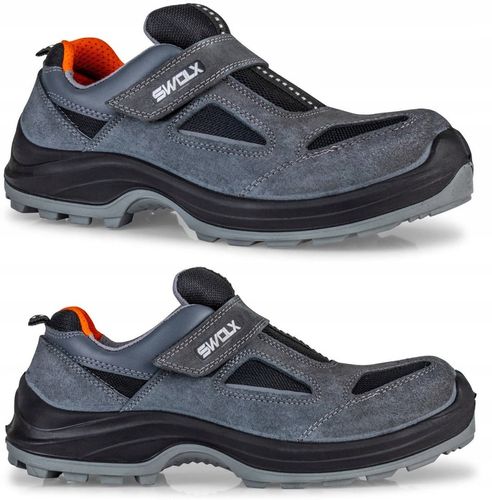 BUTY ROBOCZE PÓŁBUTY LEKKIE PODNOSKIEM BLACHĄ BHP Swolx X12 R. 43+ WKŁADKA na Arena.pl