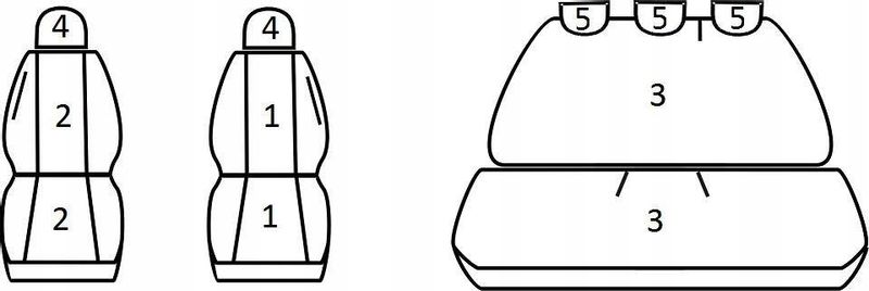 Pokrowce miarowe do Opel Corsa D (2006-2014r) zdjęcie 2