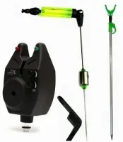 SYGNALIZATOR WODOODPORNY WĘDKARSKI + SWINGER HANGER + PODPÓRKA TELESKOPOWA