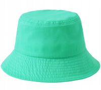 Zielony KAPELUSZ bawełniany czapka letnia BUCKET HAT r. 50-52