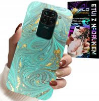 ETUI DO XIAOMI NOTE 9 - MARMURKOWE WZORY + SZKŁO HARTOWANE
