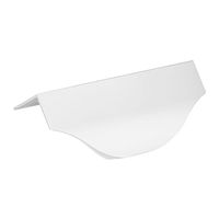 Uchwyt meblowy krawędziowy PERU UA06, Aluminium mat, 116mm