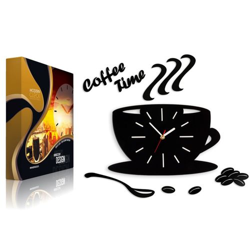 ZEGAR ŚCIENNY COFFEE TIME FILIŻANKA SATIN na Arena.pl