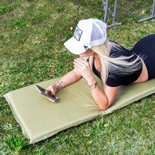 MATA SAMOPOMPUJĄCA KARIMATA TURYSTYCZNA POKROWIEC 180 cm DMUCHANA GRUBA na Arena.pl