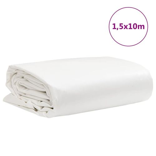 Plandeka, biały, 1,5x10 m, 650 g/m² na Arena.pl
