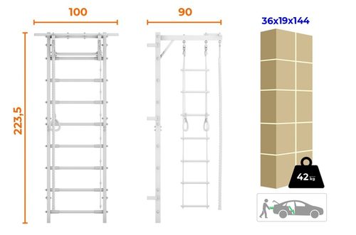 drabinka gimnastyczna Trick czarny na Arena.pl