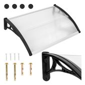 Daszek nad drzwi zadaszenie 100x60 cm przezroczysty