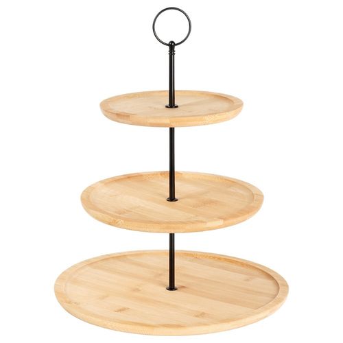Patera bambusowa 3-piętrowa 34 cm na Arena.pl