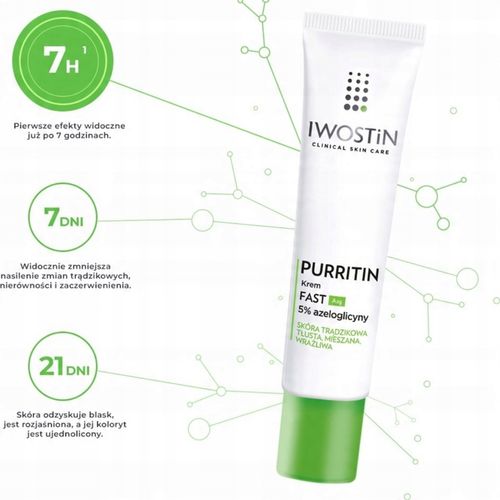 IWOSTIN PURRITIN KREM DO TWARZY DZIEŃ/NOC AZG NA NIEDOSKONAŁOŚCI DERMO na Arena.pl