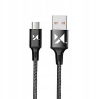 wozinsky kabel przewód usb - microusb 2,4a 1m czarny (wuc-m1b)
