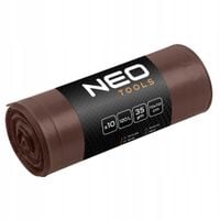 NEO TOOLS 4x Worki na odpady śmieci 120L, brązowe, mocne 35 mic, segregacja