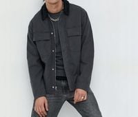 Abercrombie & Fitch kurtka męska kolor szary przejściowa XS